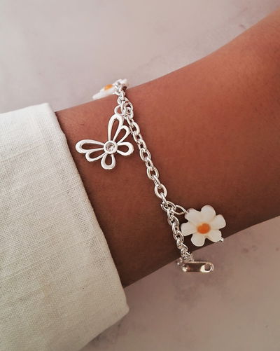 Pulsera Spring 18-3cm Ac. Blanco 