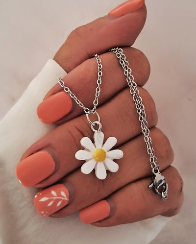 Collar Daisy Blanca 45cm Ac. Quirúrgico 