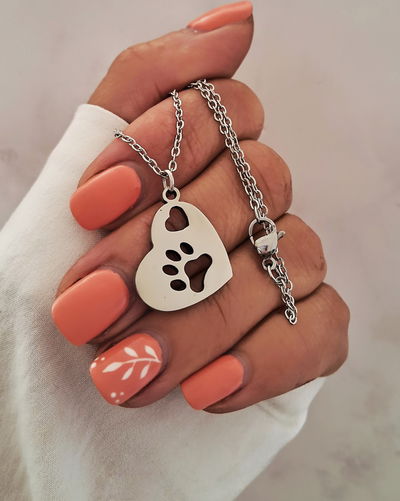 Collar Huellita Love 45cm Ac. Quirúrgico 