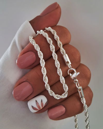  Collar Tourbillon 6x 45cm Ac. Blanco 