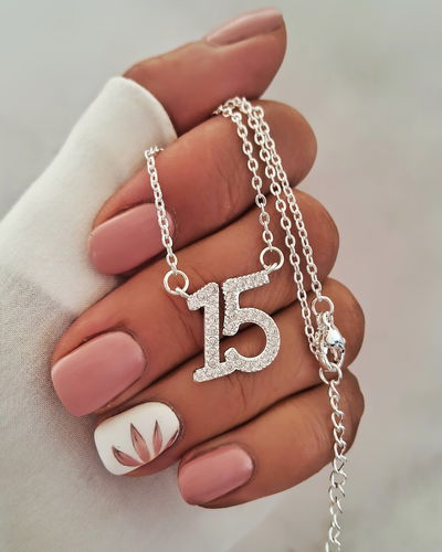 Collar Tiffany 15 años 45-5cm Ac. Blanco 