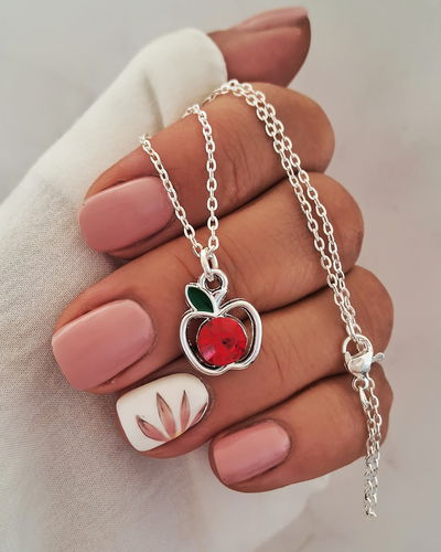 Collar Apple 45cm Ac. Blanco 