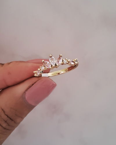 Anillo Crown Ac. Dorado 