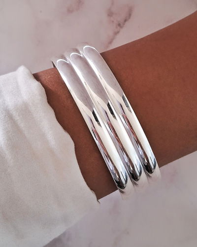 Pulsera Semi Esclava Line Ac. Blanco 