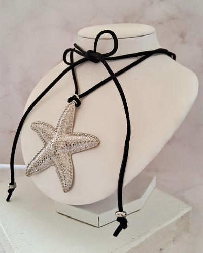 Choker Gamuza Estrella de Mar Ac. Quirúrgico 
