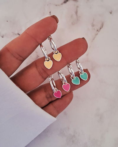 Argollas Love Colour Ac. Blanco