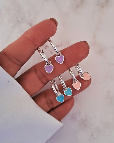 Argollas Love Colour Ac. Blanco 