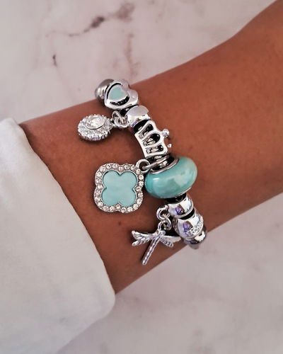 Pulsera Cleef Celeste Ac. Quirúrgico 