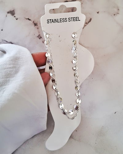 Tobillera Doble Roundy 22-5cm Ac. Blanco 