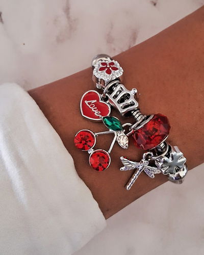 Pulsera Cherry Red 18-4cm Ac. Quirúrgico 