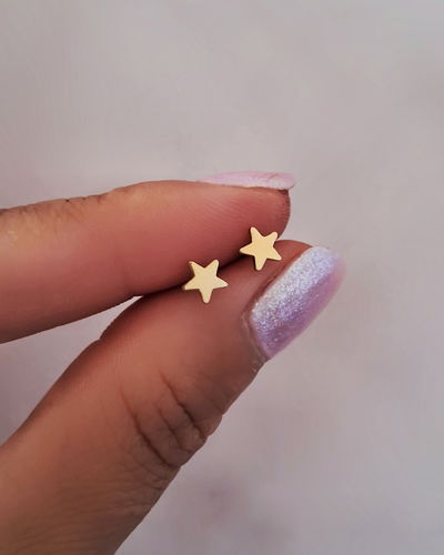 Aros Estrellita Ac. Dorado 