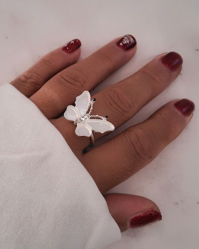 Anillo Monarch Blanco Ac. Blanco 