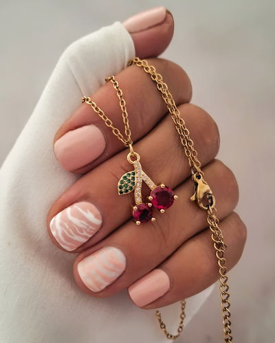 Collar Cherry Shine 45-5cm Ac. Dorado 