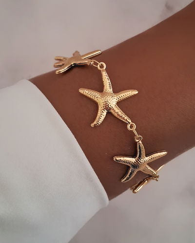 Pulsera Maxi Starfish 18cm Ac. Dorado 