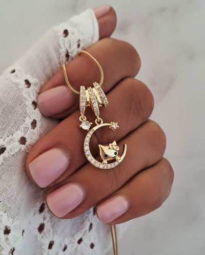 Collar Kitty 40-5cm Ac. Dorado 