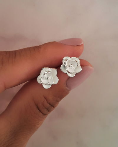 Aros Flor Esmaltada Blanco Ac. Quirúrgico 