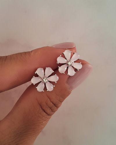 Aros Flor Cubik Rosa Ac. Quirúrgico 