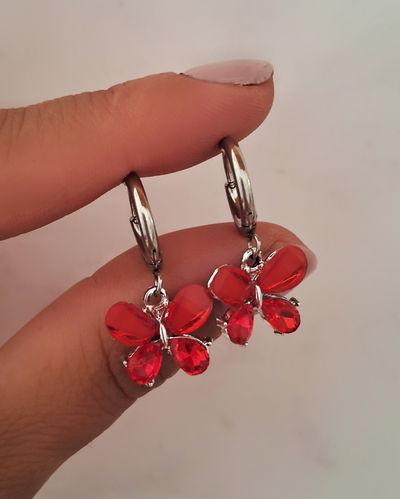 Argollas Monarch Gem Rojo Ac. Quirúrgico 