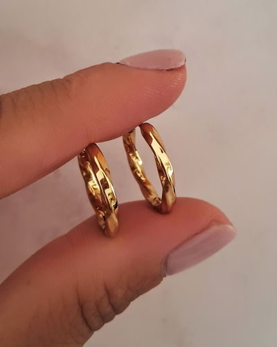 Argollas Torzadas 1,5cm Ac. Dorado 