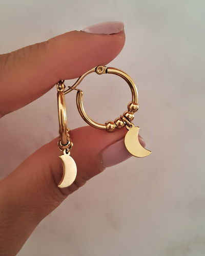 Argollas Iris Moon Ac. Dorado 