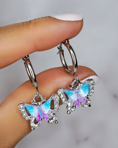 Argollas Flyve Turquesa Ac. Quirúrgico 