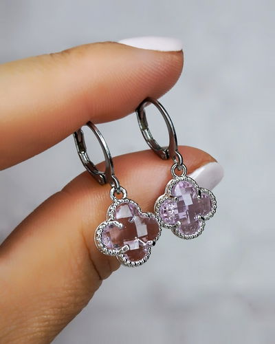 Argollas 10mm Trébol Rosa Ac. Quirúrgico