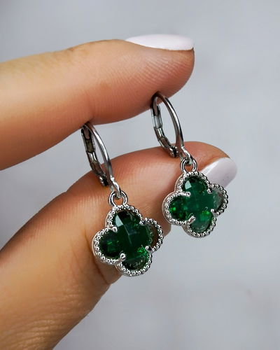 Argollas 10mm Trébol Verde Ac. Quirúrgico 
