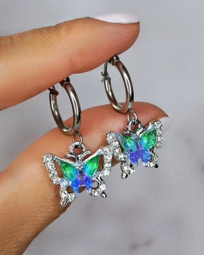 Argollas Flyve Azul Ac. Quirúrgico 