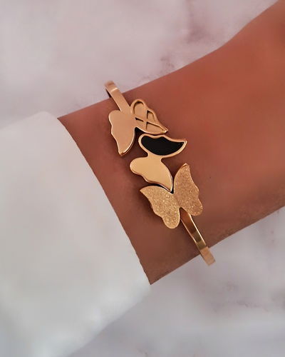 Esclava Butterfly Ac. Dorado 