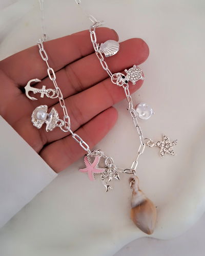 Collar Carola 45-5cm Ac. Blanco 