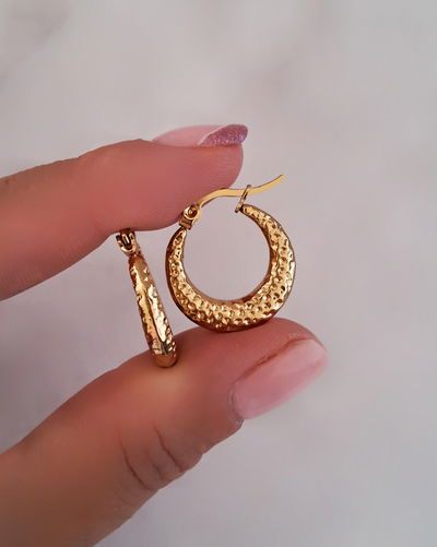 Argollas Darcy 2cm Ac. Dorado 