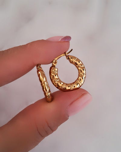 Argollas Dona 2cm Ac. Dorado 