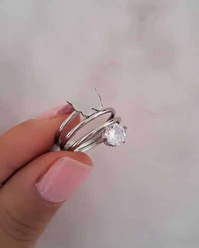 Anillo Mariposa Ring Ac. Quirúrgico 