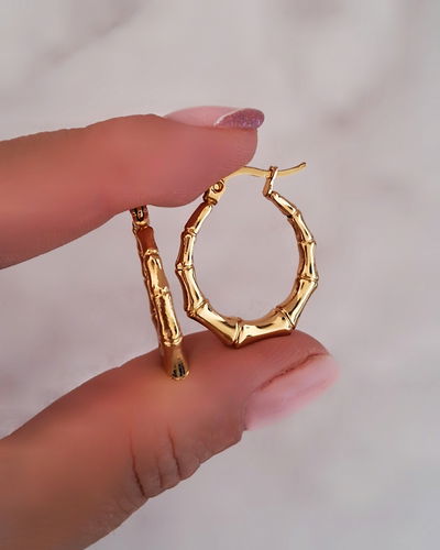 Argollas Timón 2,5cm Ac. Dorado 