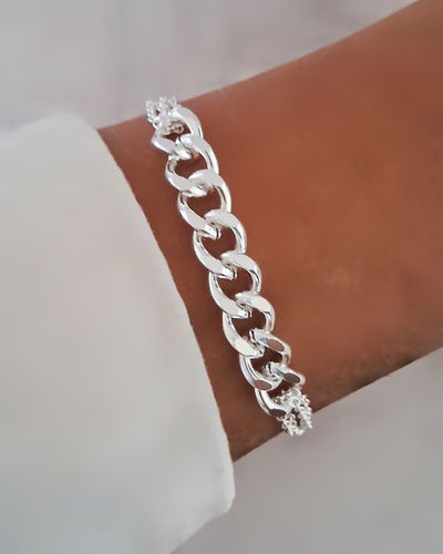 Pulsera Roxy Grumet 18-3cm Ac. Blanco 