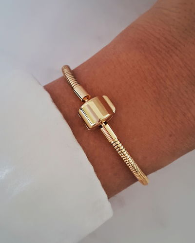 Pulsera Pandora Cilindro 18cm Ac. Dorado 