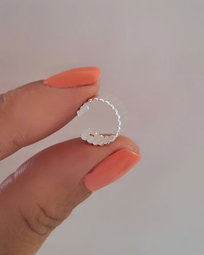 Earcuff Bars Ac. Blanco 