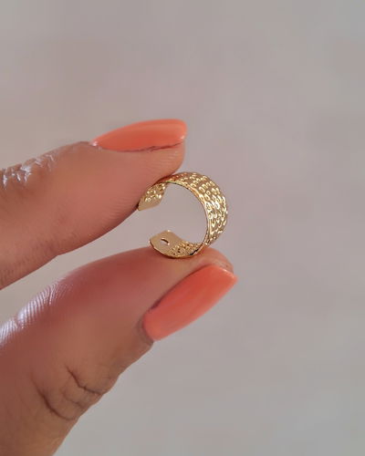 Earcuff Print Ac. Dorado 