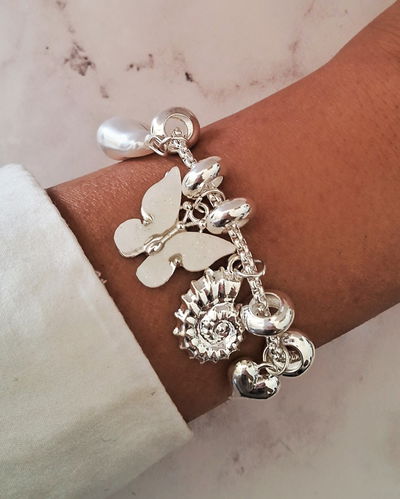 Pulsera Monarch 18-3cm Ac. Blanco 