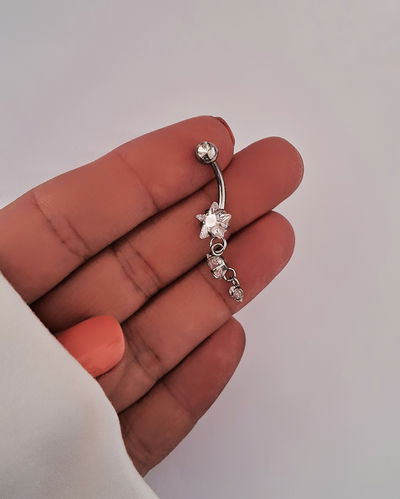 Aro Piercing Ombligo Estrella Ac. Quirúrgico