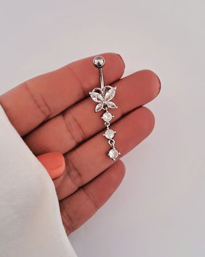 Aro Piercing Ombligo Mariposa Ac. Quirúrgico