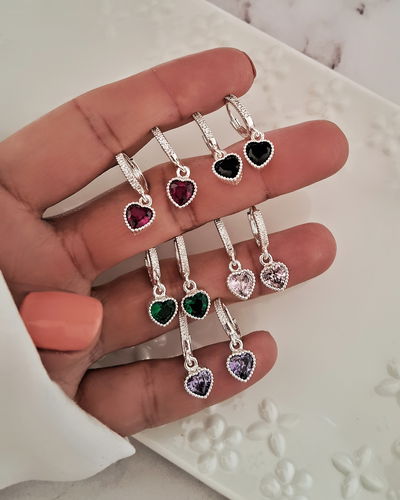Argollas Zafiro (Elegir Color) Ac. Blanco 