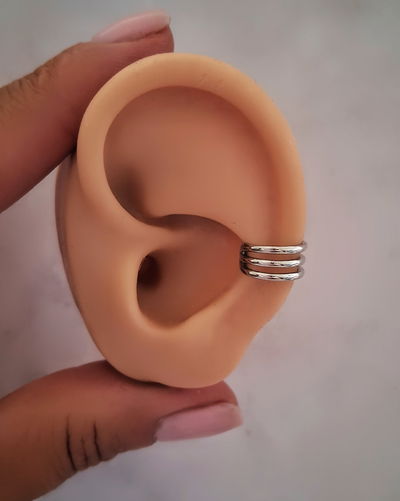 Earcuff Three Lines Ac. Quirúrgico 