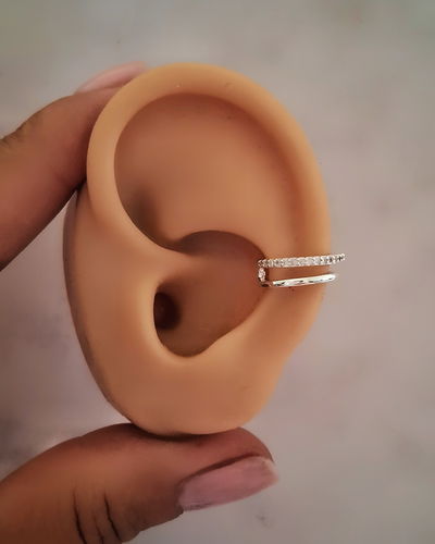 Earcuff Elaia Glow Ac. Blanco 