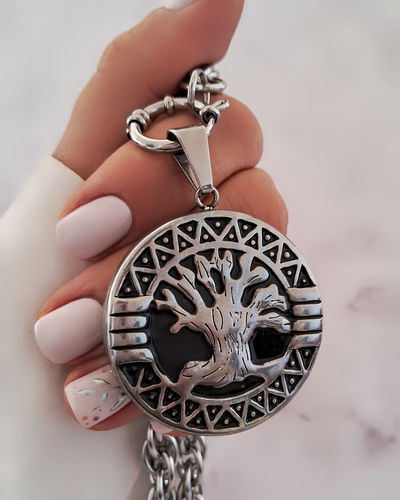 Collar Árbol de la Vida 50cm Ac. Quirúrgico 