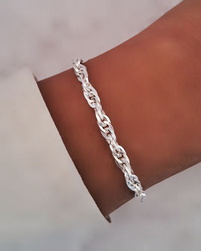 Pulsera Sarita 8x20cm Ac. Blanco 