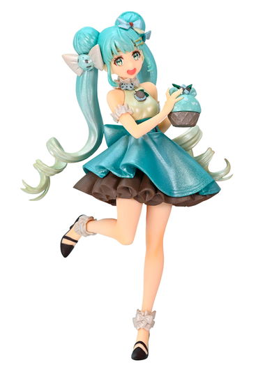 Hatsune Miku Sweet Sweets Series Figura - Hatsune Miku Chocolate Mint Pearl Color