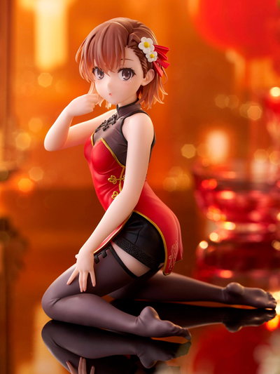 A Certain Scientific Railgun Desktop Cute Mikoto Misaka (Chinese Dress Ver.) Figura