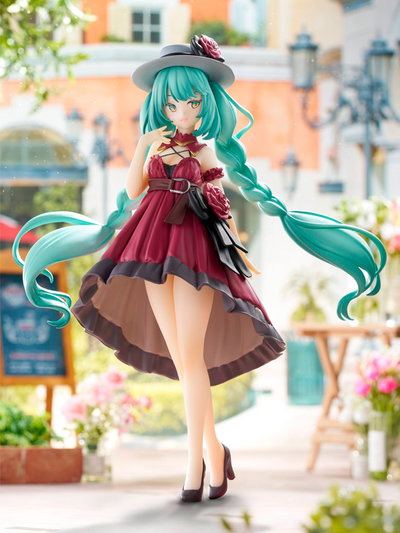 Vocaloid Trio-Try-iT Hatsune Miku (Outing Dress Red Color Ver.) Figura