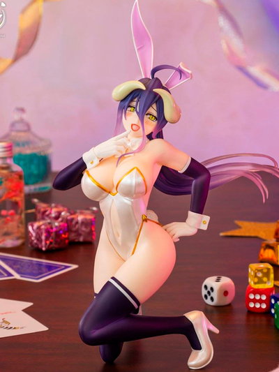 Overlord One-Seventh Carat Albedo (Bunny White Ver.) 1/7 Scale Figura
